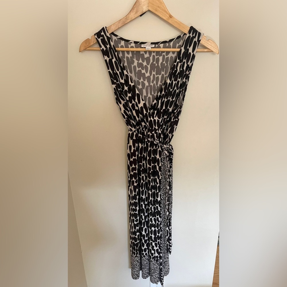 A Pea in the Pod Dress Size S. Brown and white - Picture 1 of 8